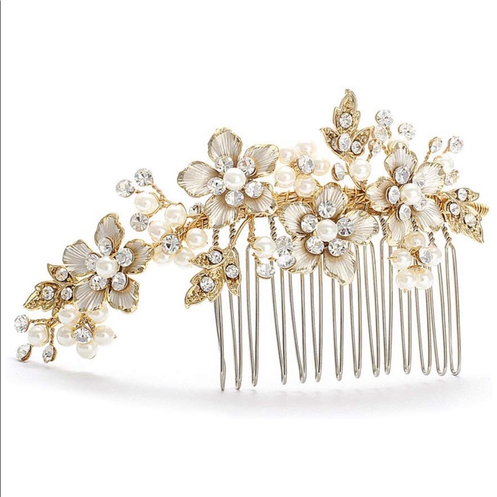 Crystal Jeweled Bridal Hair Accessory